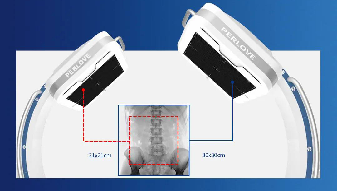 C型臂X射线机的重要参数-平板探测器的尺寸